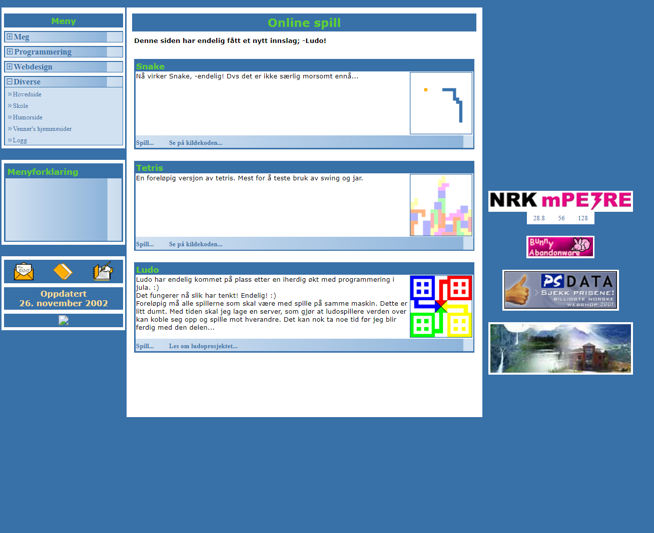 2001-hjemmeside